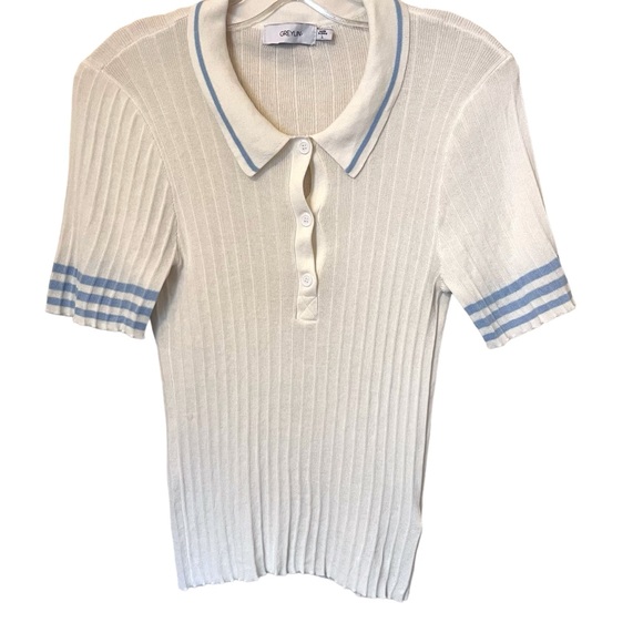 ANTHROPOLOGIE GREYLIN Bruna Knit Polo NWOT - Picture 2 of 4